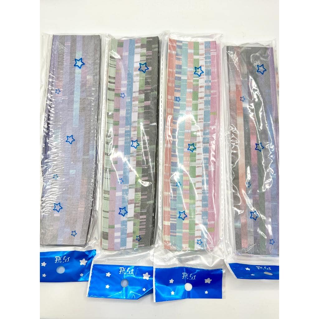 プリントされた星の折り紙、ランダムミックス