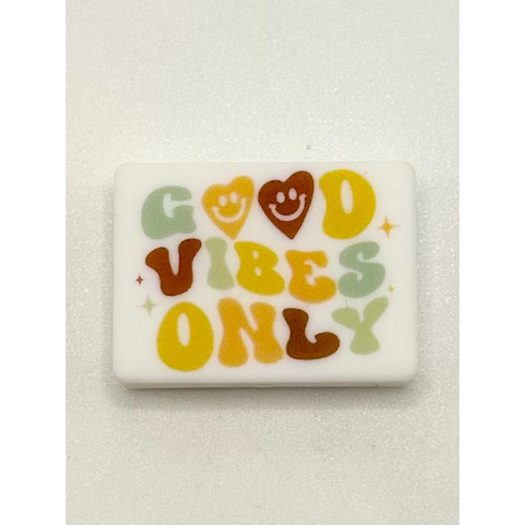 Good Vibes Only Silicone Focal Beads