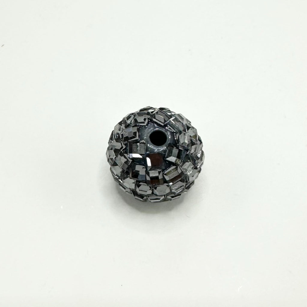 Disco Ball Beads, Sparkling Acrylic Beads with Crystal Rhinestones and Disco Ball Shape, 16mm
