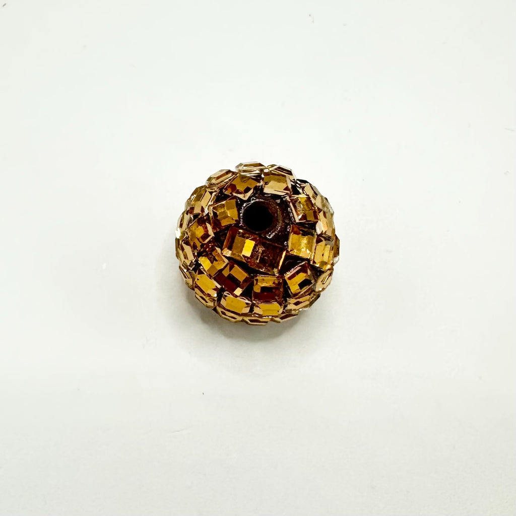 Disco Ball Beads, Sparkling Acrylic Beads with Crystal Rhinestones and Disco Ball Shape, 16mm