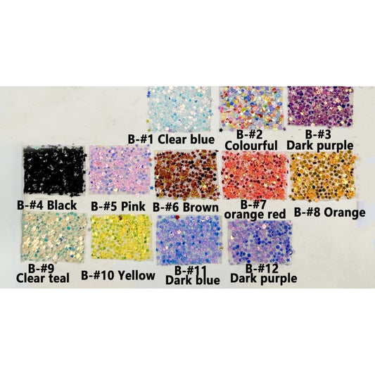 DIY キラキララップテープ 星型丸型フレーク付き ペン用 約40×28mm 78個入り 1シート 説明書をお読みください