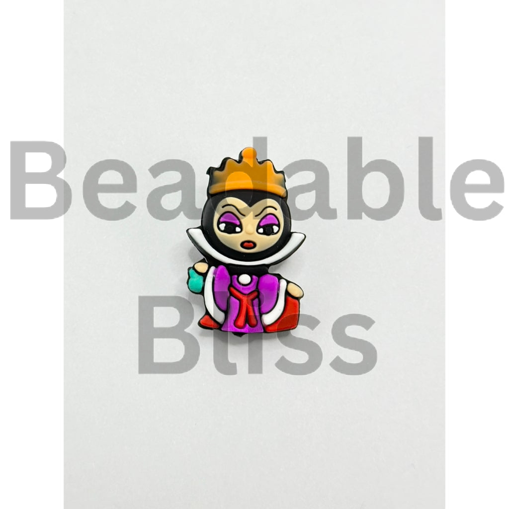 3D Evil Quee Villains Fairytale Icons Silicone Focal Beads