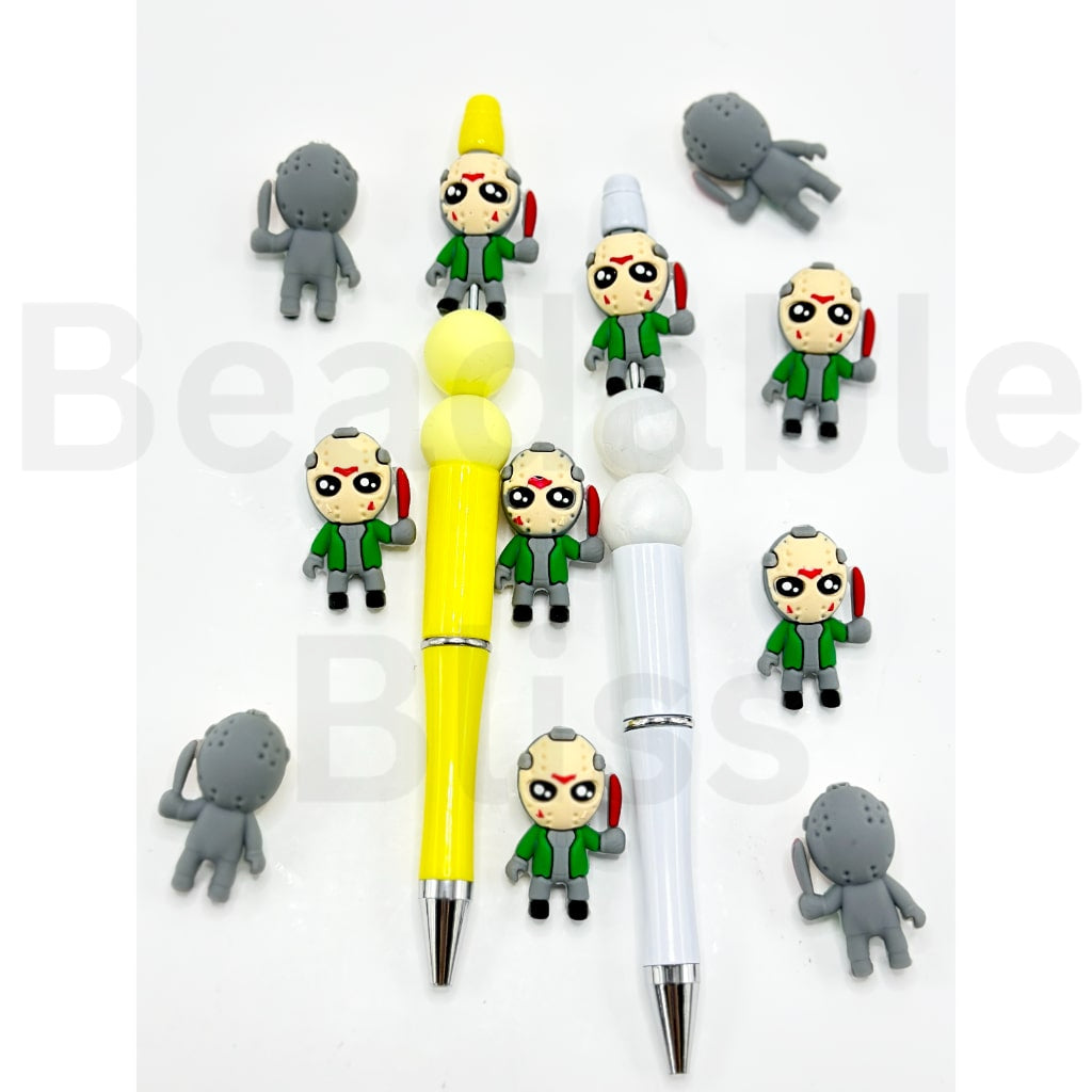 3D Helloween Jaso Voorhe Frida the 13th Silicone Focal Beads