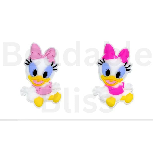 Mini Cute Dais Duck Toon Magic Cartoon Silicone Focal Beads