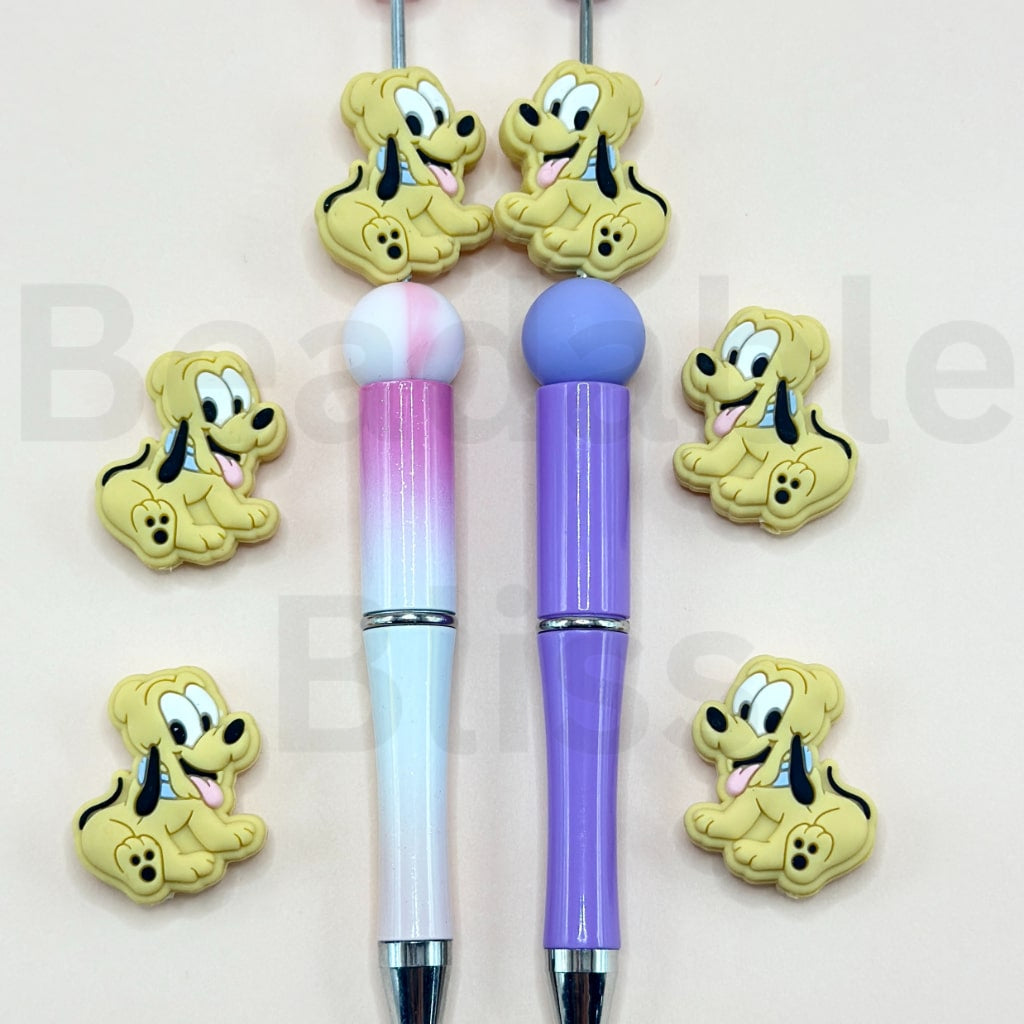 Little Cute Puppy Dog Plut Imagination Icons Silicone Focal Beads