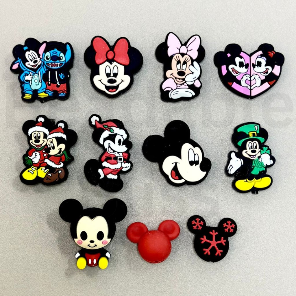 ミッキー・ミニ・ディズニー シリコンフォーカルビーズ ランダムミックス
