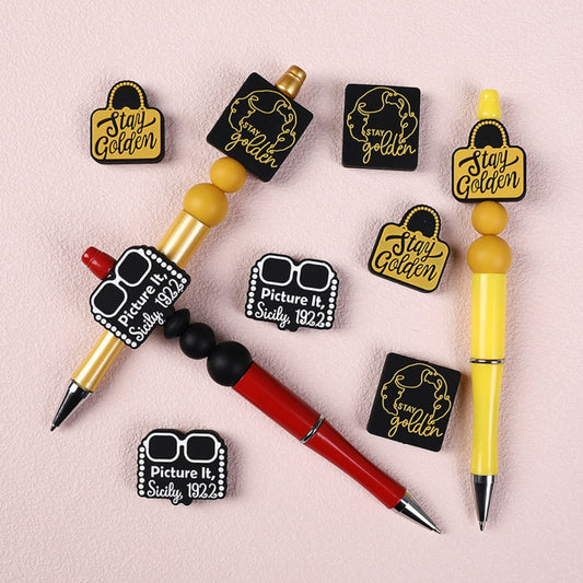 Stay Golden Picture It Sicily 1922 Silicone Focal Beads