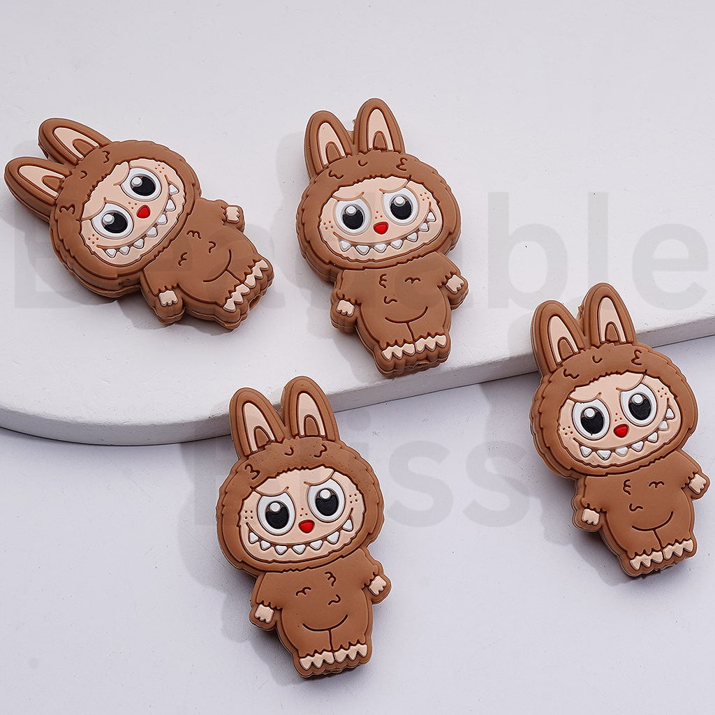 Cute Labub Monster Po Mar Silicone Focal Beads