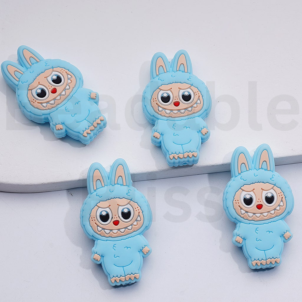 Cute Labub Monster Po Mar Silicone Focal Beads