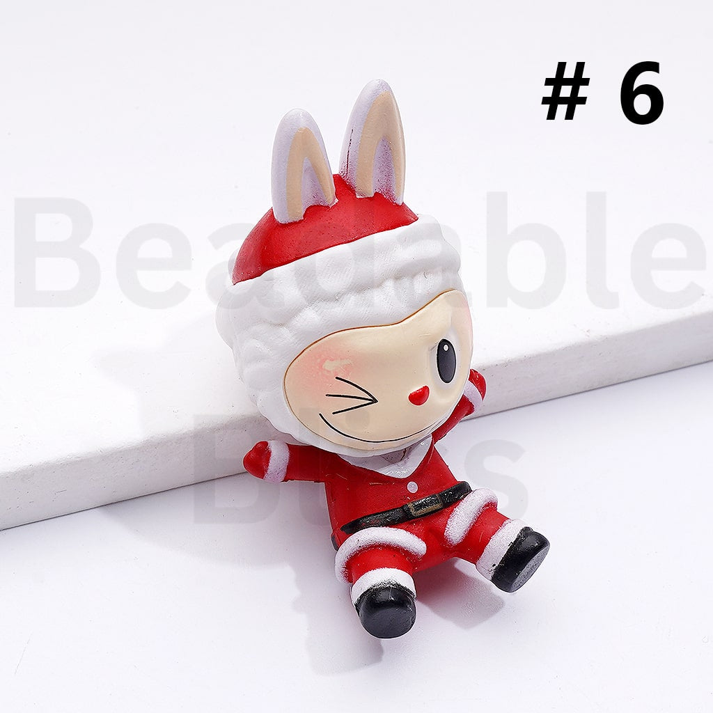 Blind Box Figure Cute L-B-B in Christmas Costume Po Mar Around 40*20MM (No Hole)