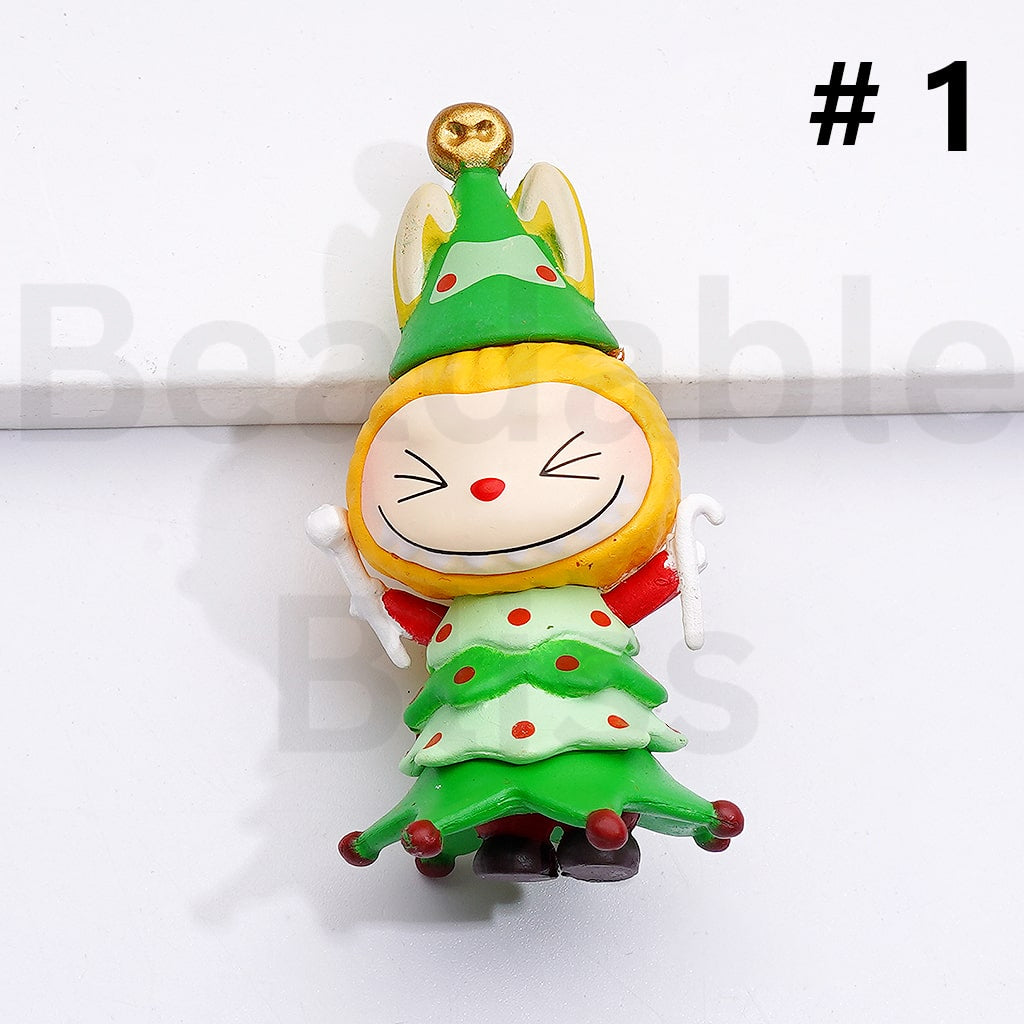 Blind Box Figure Cute L-B-B in Christmas Costume Po Mar Around 40*20MM (No Hole)