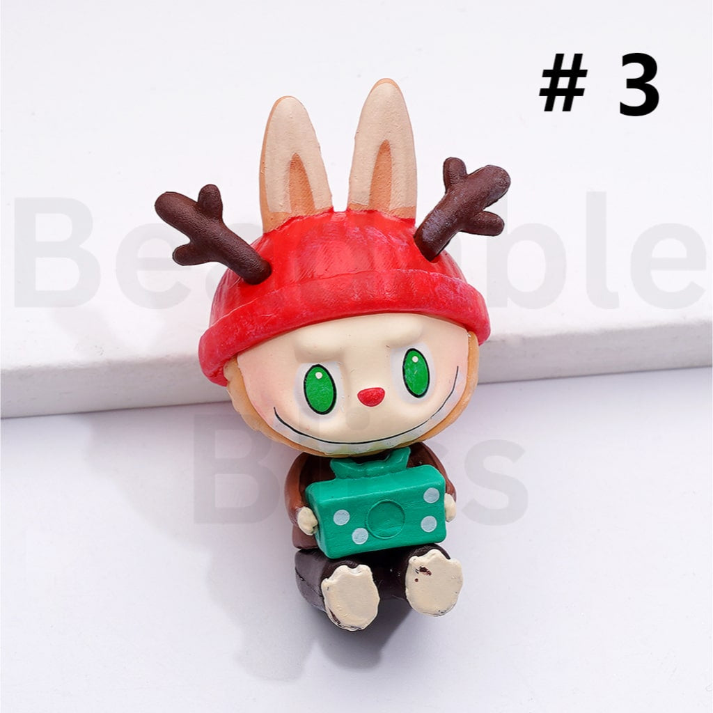 Blind Box Figure Cute L-B-B in Christmas Costume Po Mar Around 40*20MM (No Hole)