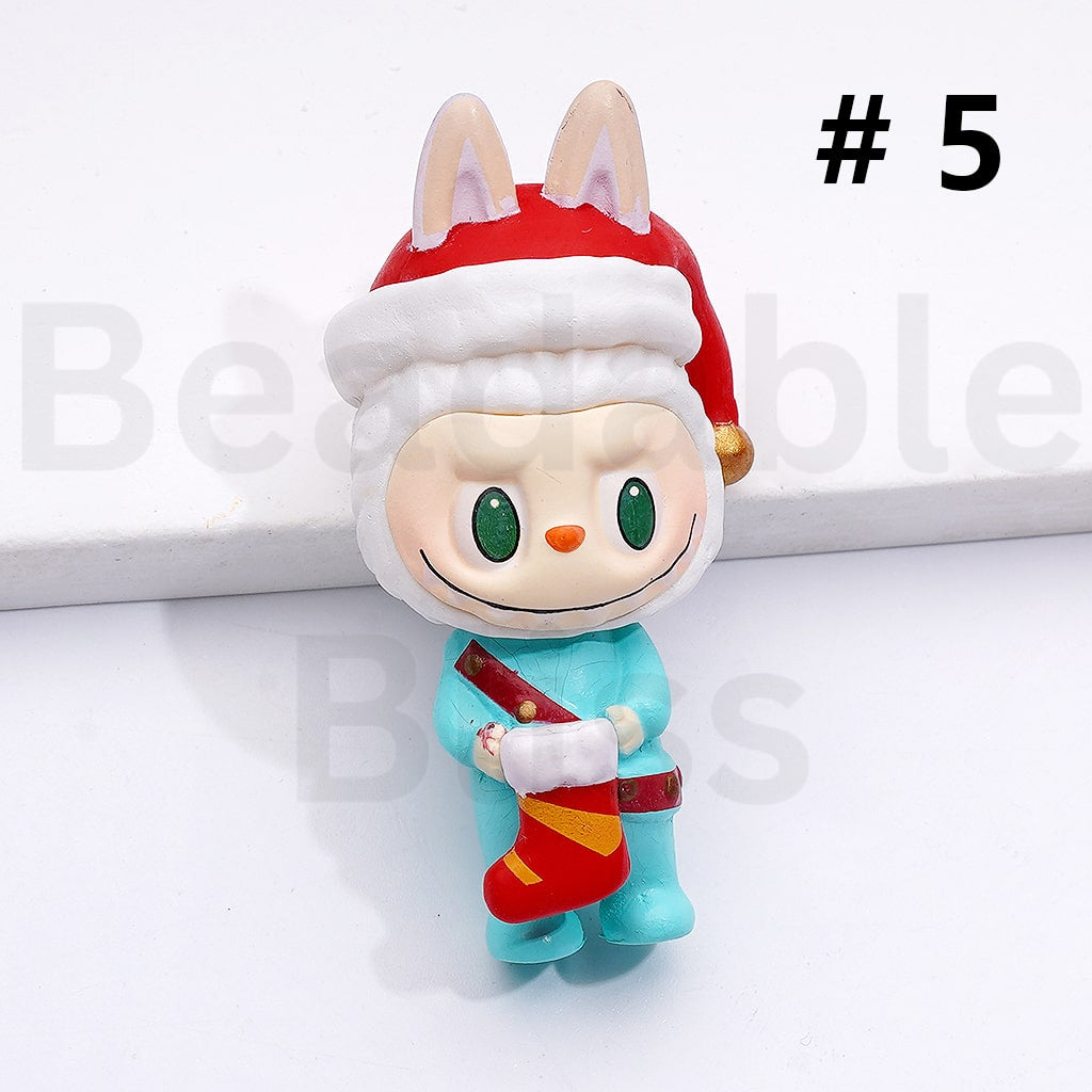 Blind Box Figure Cute L-B-B in Christmas Costume Po Mar Around 40*20MM (No Hole)