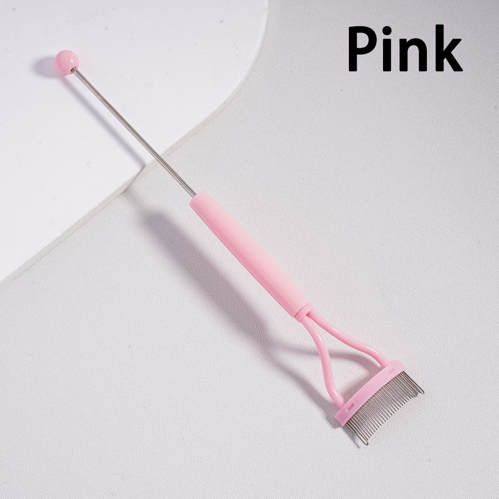 Beadable Eyelash Curler Separator Tool Comb in Solid Color, 157MM