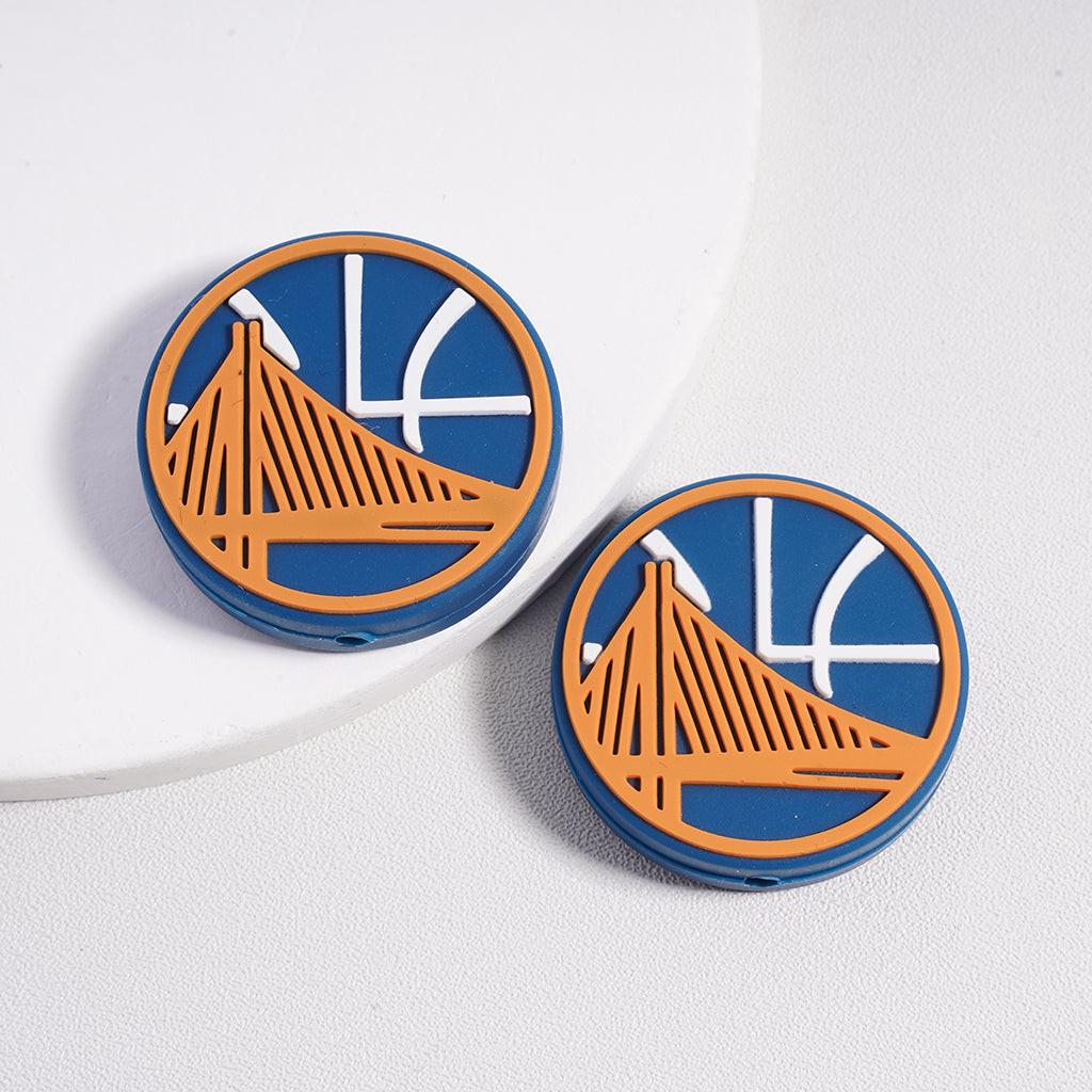 Basketball Warrior Silicone Focal Beads