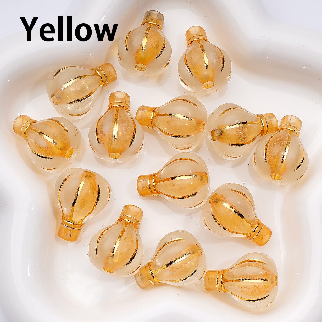 Multi-Color Shiny Stripes Coated Clear Hot Balloon Shape Acrylic Beads, Around 24*19MM, Random Mix
