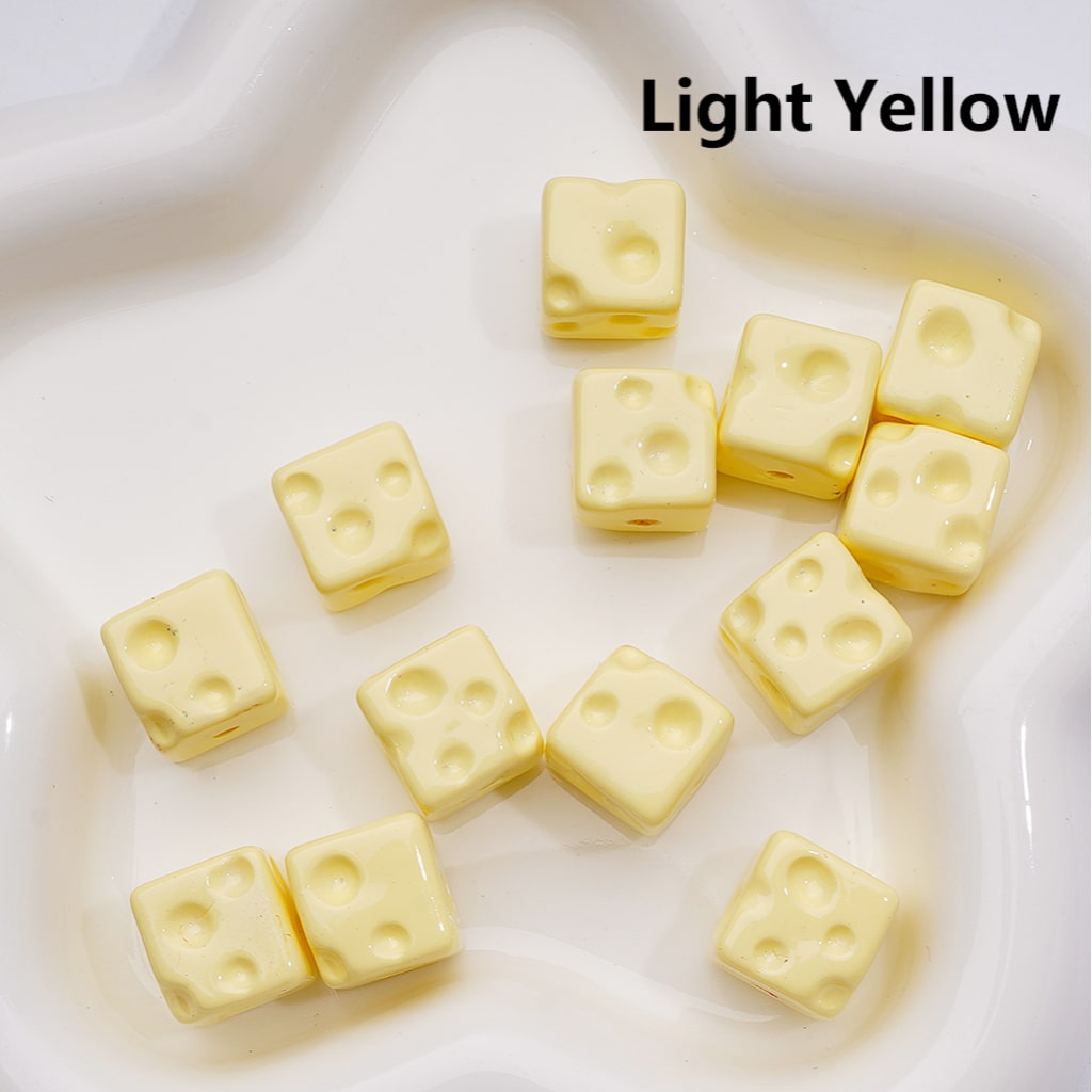 Solid Color Cheese Cube Square Acrylic Beads, 14MM, (Single Color is available for 200pcs(Whole bag))