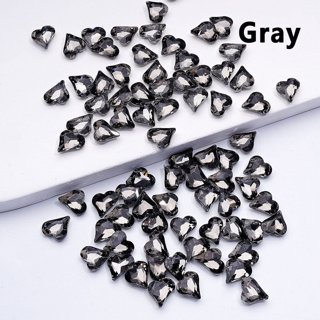 Mini Cute Shiny Hearts Charm for Jewelry Accessories, 8*9MM
