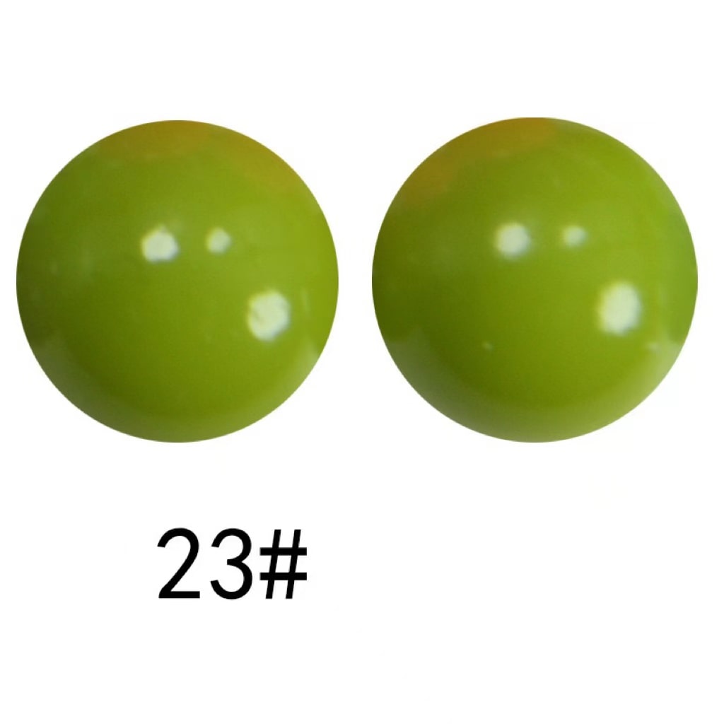 非常に光沢のあるオパールシリコンビーズ、ソリッドカラー、15mm