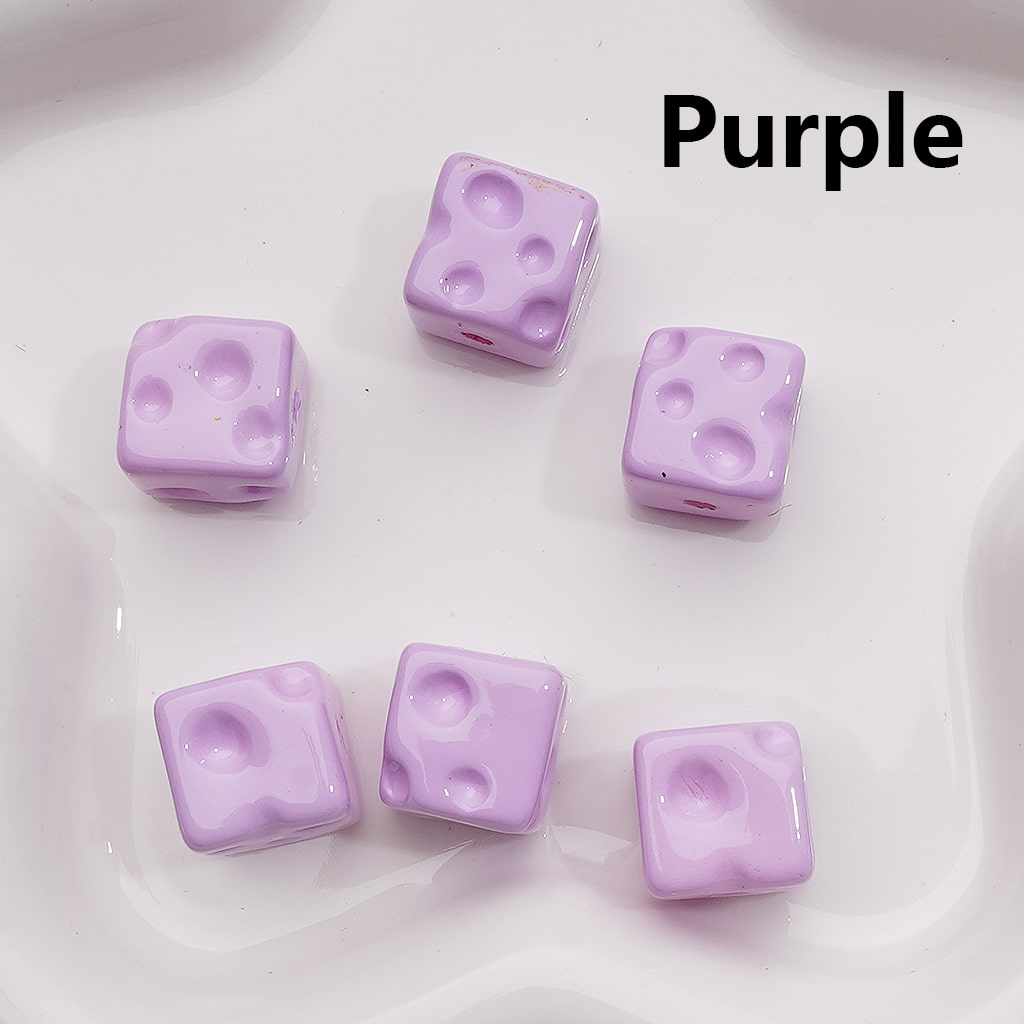 Solid Color Cheese Cube Square Acrylic Beads, 14MM, (Single Color is available for 200pcs(Whole bag))