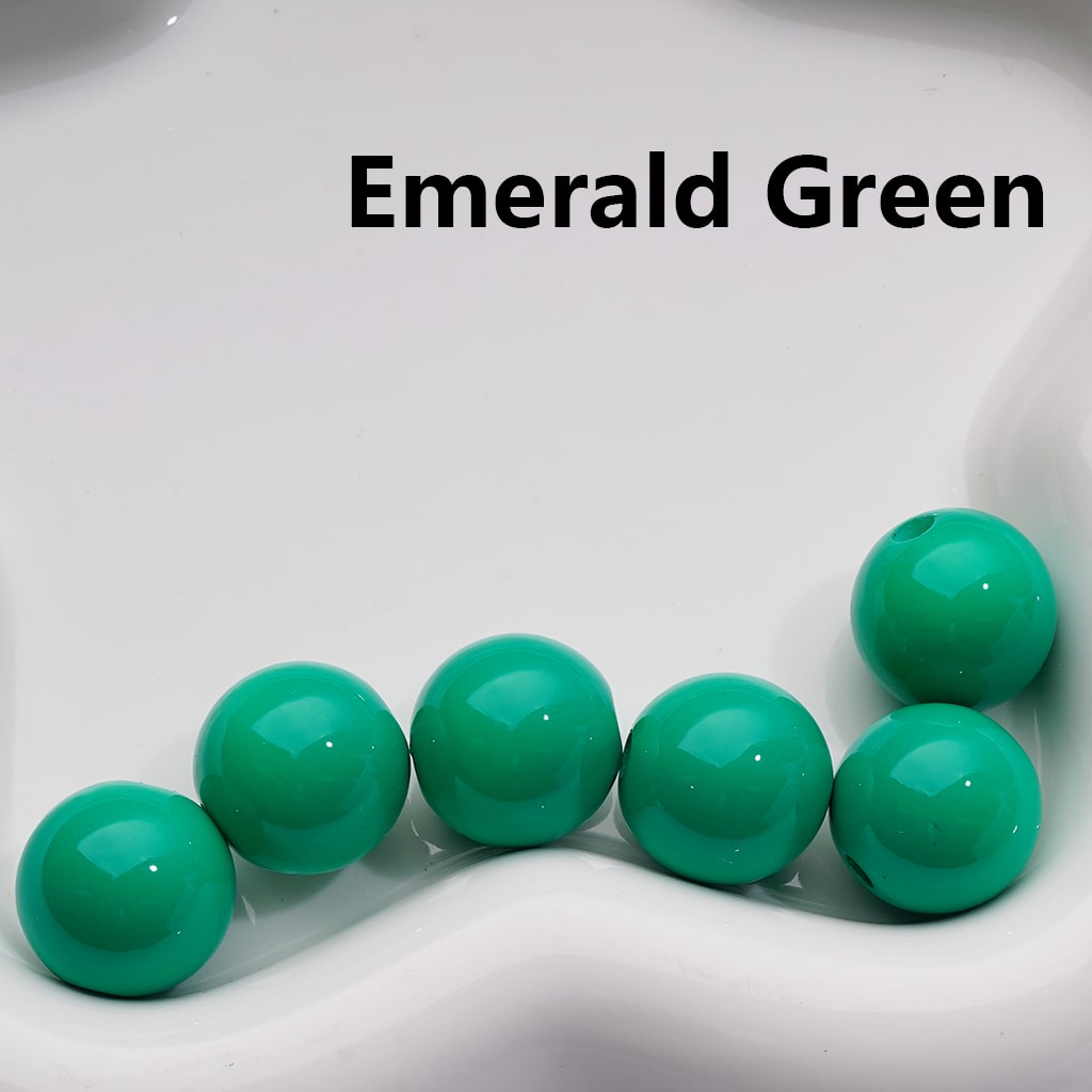 Stoving Varnish Solid Color Round Acrylic Beads, 16MM (Single Color is available for 200pcs(Whole bag))