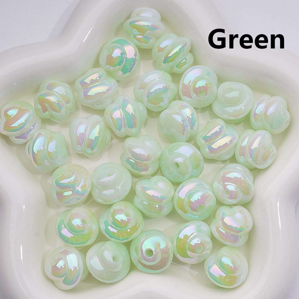 UV Coating Luminous Ice Cream Acrylic Bead, 17*17MM (Single Color is available for 200pcs(Whole bag))