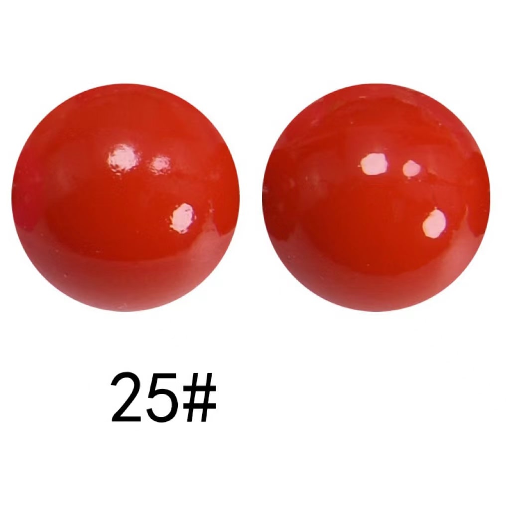 非常に光沢のあるオパールシリコンビーズ、ソリッドカラー、15mm