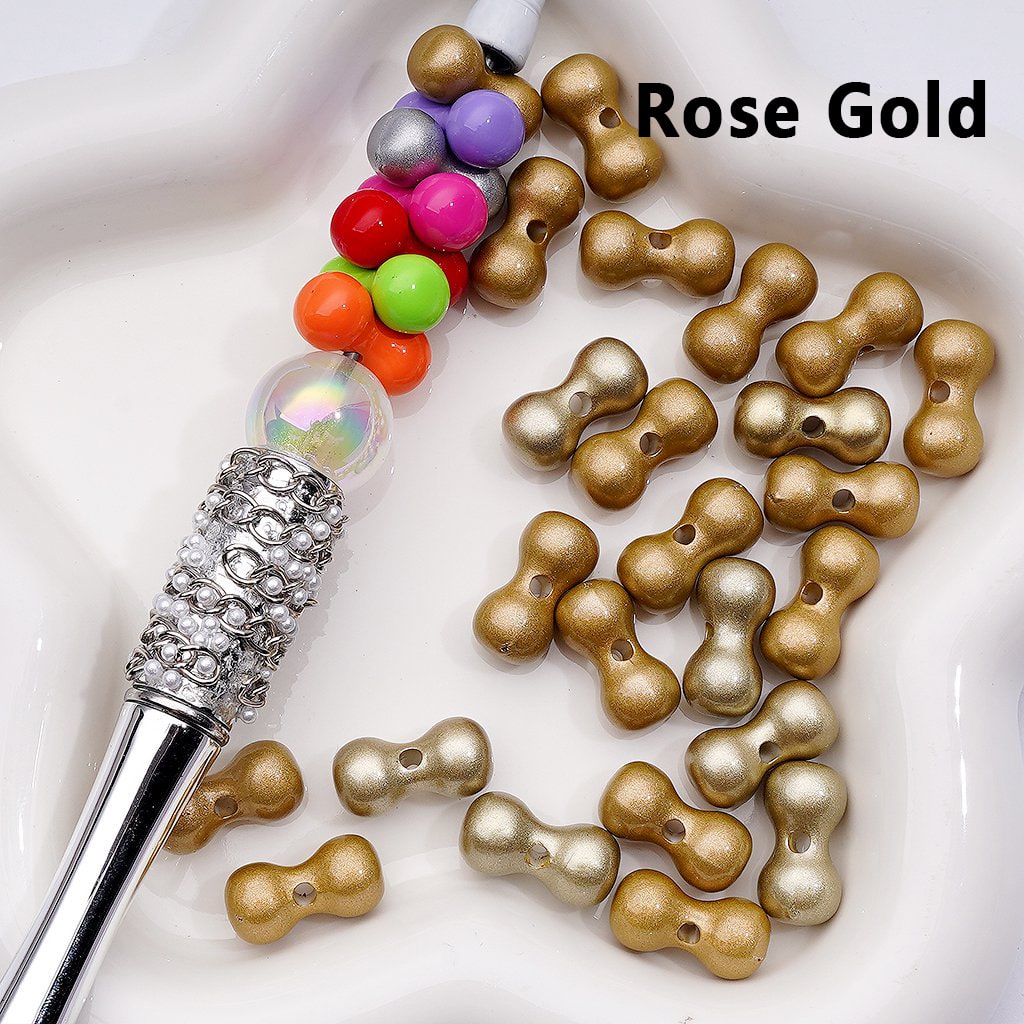 Multi-Color Mini Bone Shape Acrylic Beads, 8*16MM