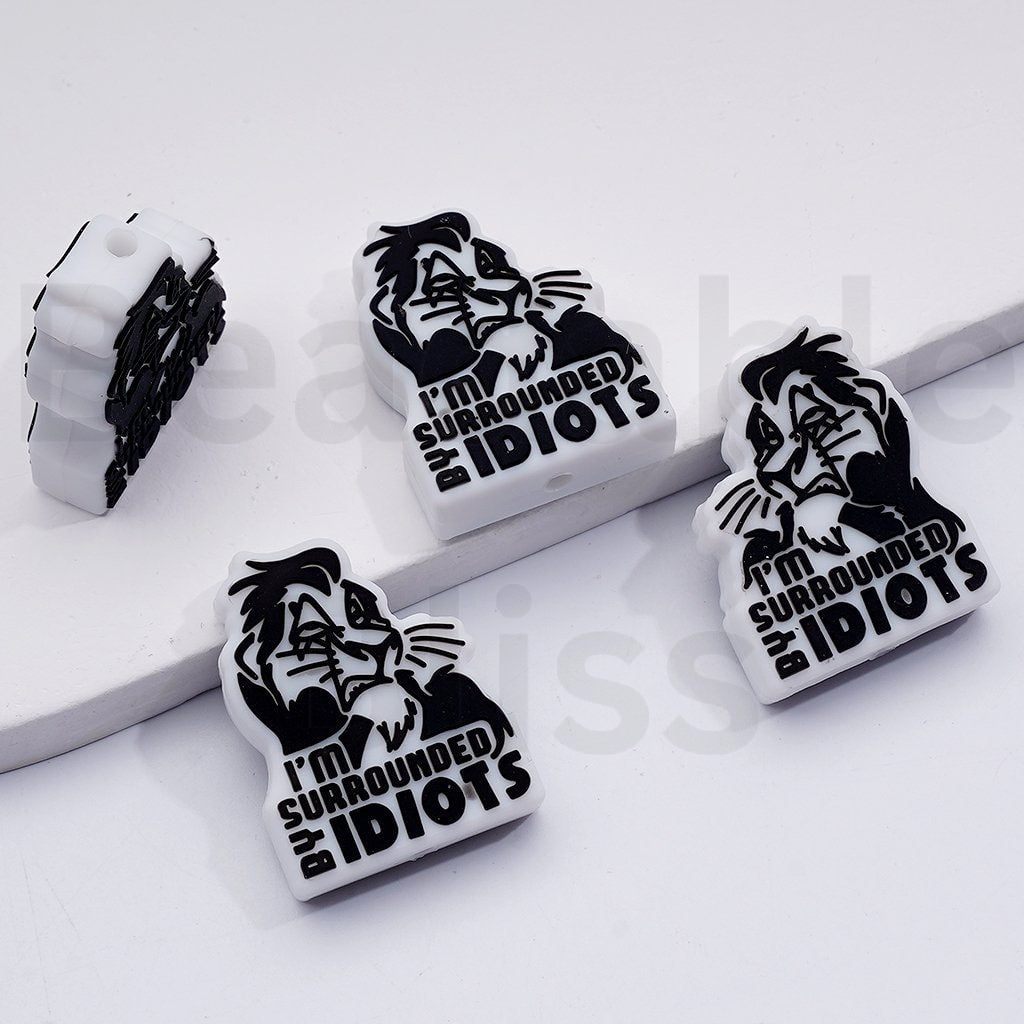 Multi-Color Cute The Lio Kin Series Silicone Focal Beads