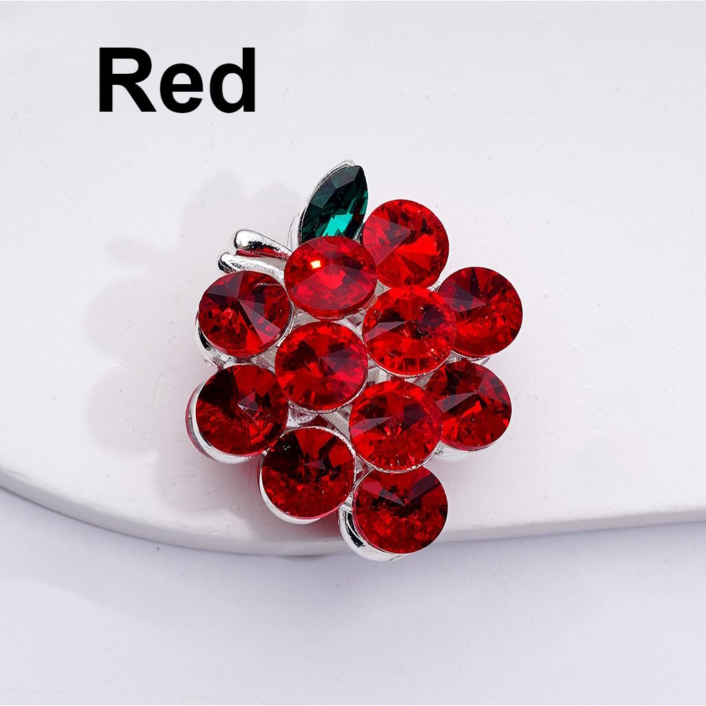 Bling Bling Fancy Silver Alloy Grapes Beads with Shiny Rhinestones, Around 35*30MM
