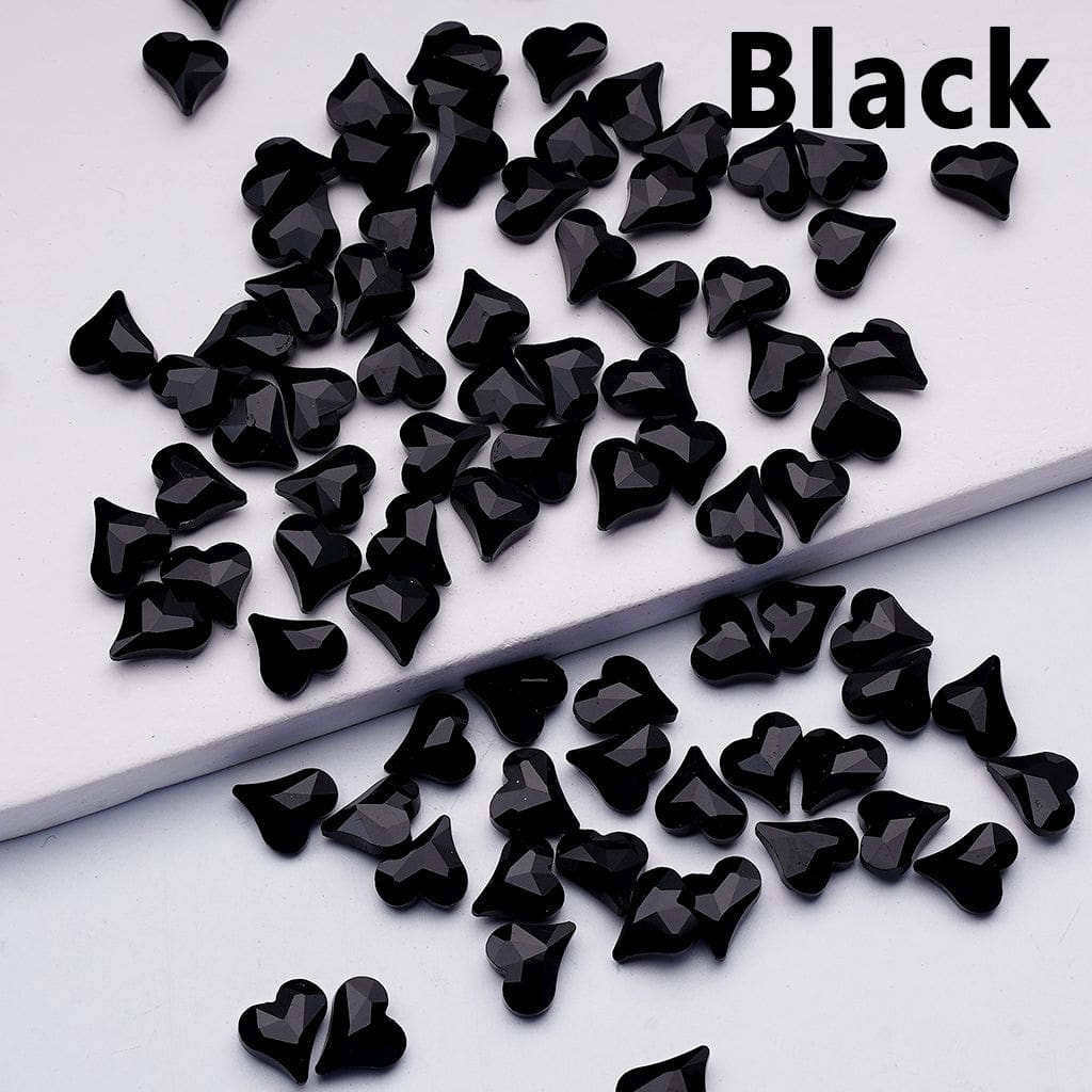 Mini Cute Shiny Hearts Charm for Jewelry Accessories, 8*9MM
