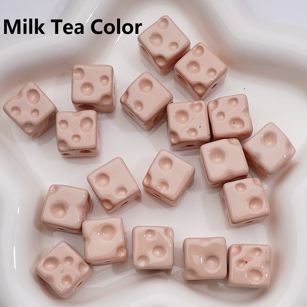 Solid Color Cheese Cube Square Acrylic Beads, 14MM, (Single Color is available for 200pcs(Whole bag))