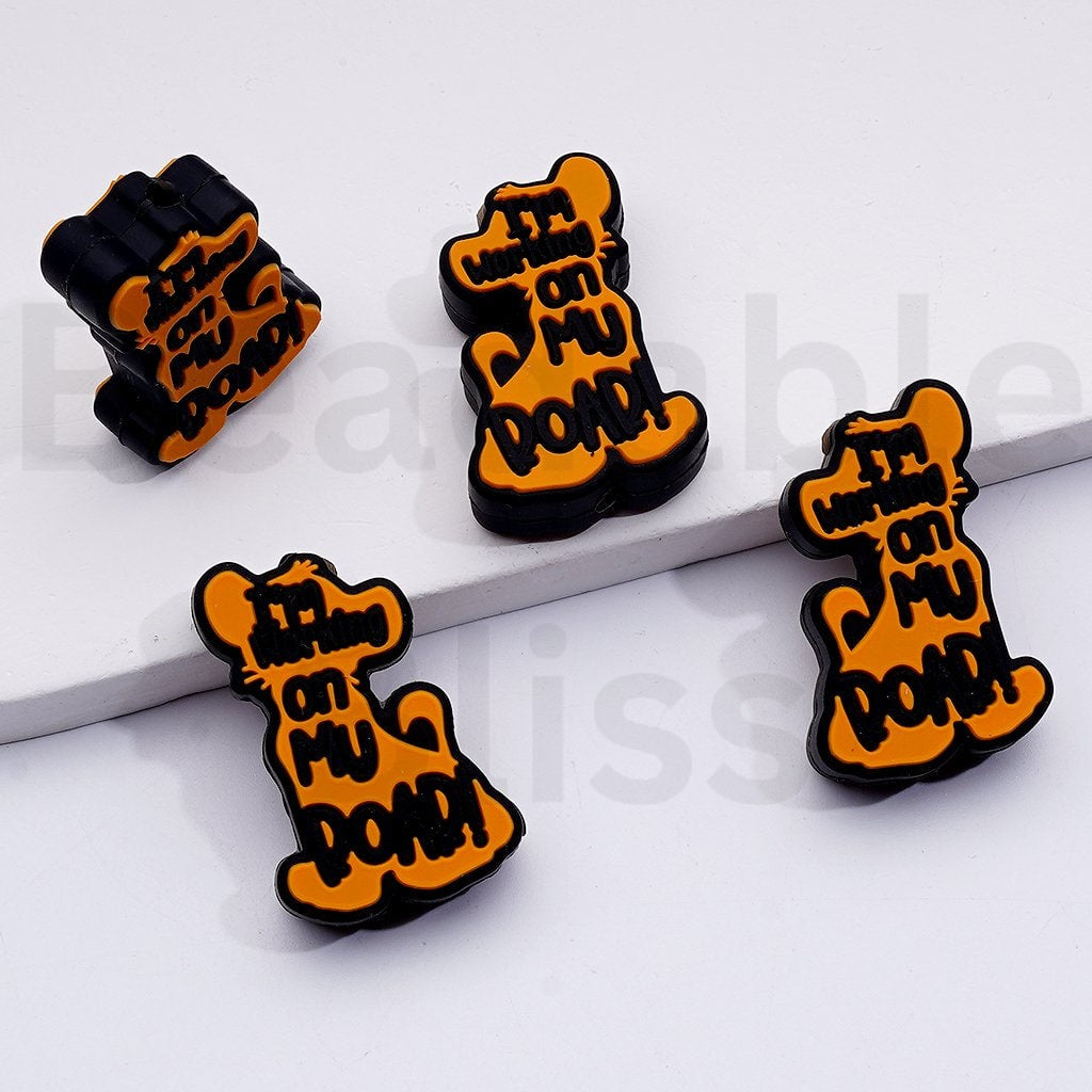 Multi-Color Cute The Lio Kin Series Silicone Focal Beads