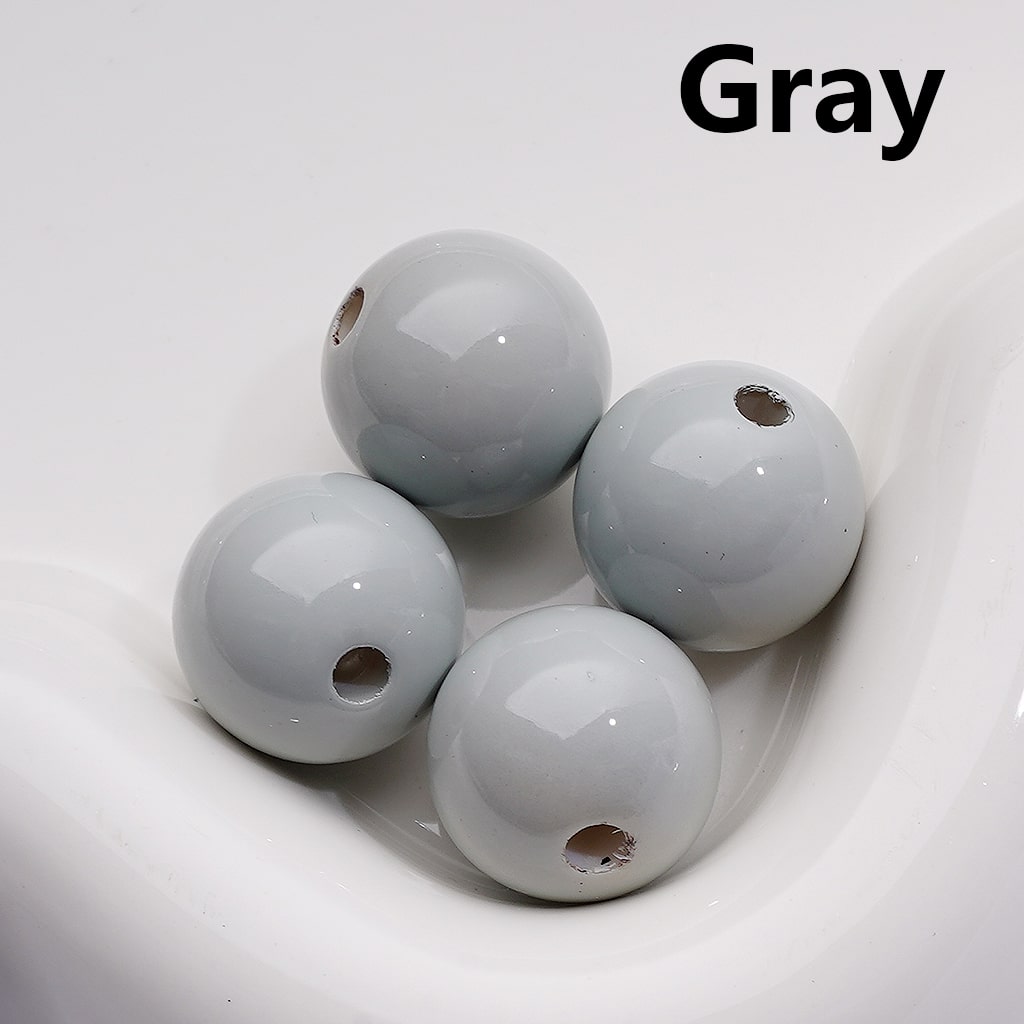 Stoving Varnish Solid Color Round Acrylic Beads, 16MM (Single Color is available for 200pcs(Whole bag))