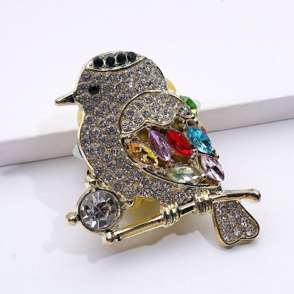 Bling Bling Fancy Gold Silver Gun Black Alloy Bird with Shiny Rhinestones White Pearls Cute Butterflies Flowers Snowflakes Clay Beads, Around 40*30*15MM