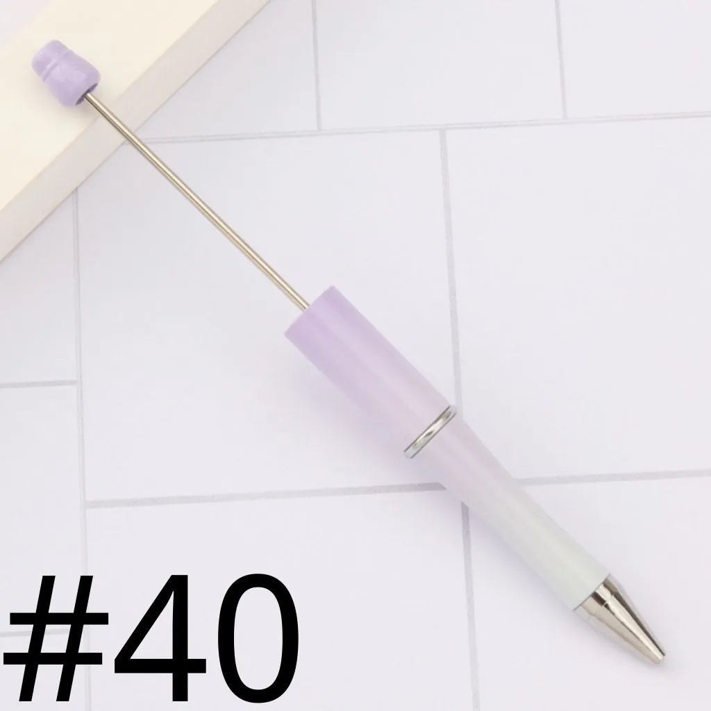 Plastic Beadable Pens | Beaded Pens in Solid, Ombre Gradient and Neon Colors, READ THE DESCRIPTION