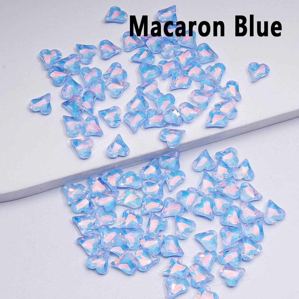 Mini Cute Shiny Hearts Charm for Jewelry Accessories, 8*9MM