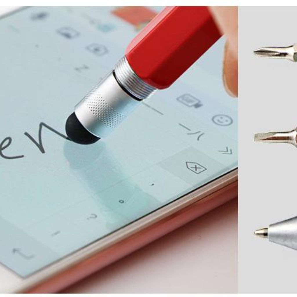Screwdriver Pens, Multifunction Pen with Ruler and Screwdriver, Metal Beadable Pens