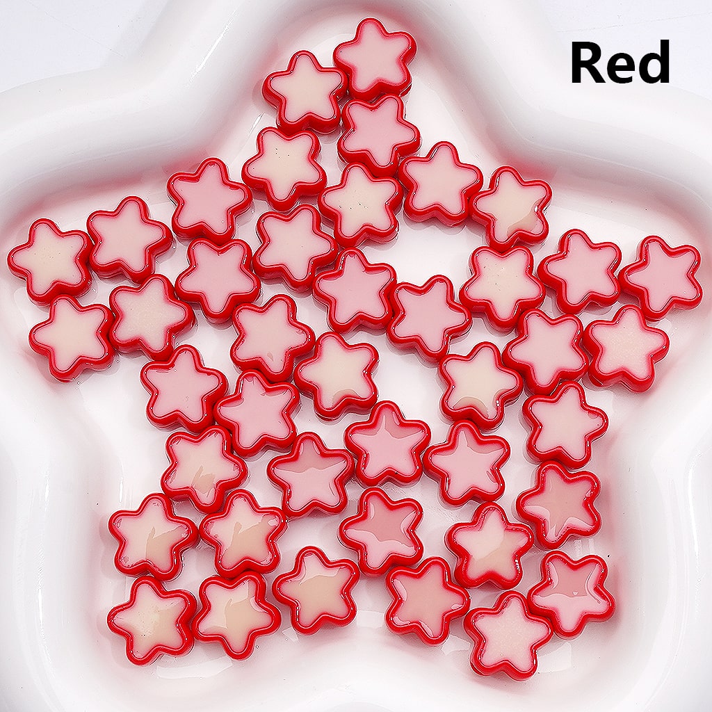 Acrylic Beads Luminous Mini Cute Star Multi-Color 14MM (Single Color is available for 500pcs(Whole Bag))