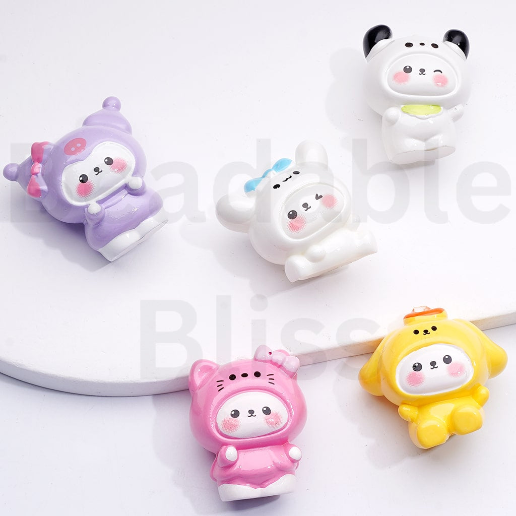 Acrylic Beads Pen Topper Pendant Jewelry Accessories Cute Baby Sanri Hello Kitt Kurom Po Po Puri Pochacc Cinnamonrol