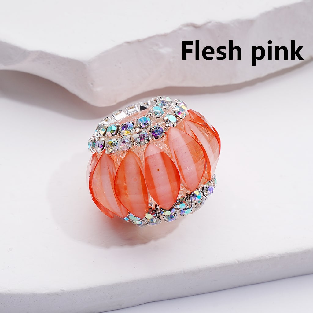 Halloween Multi-Color Pumpkin AB Rhinestones Chains Acrylic Beads, 21*17MM