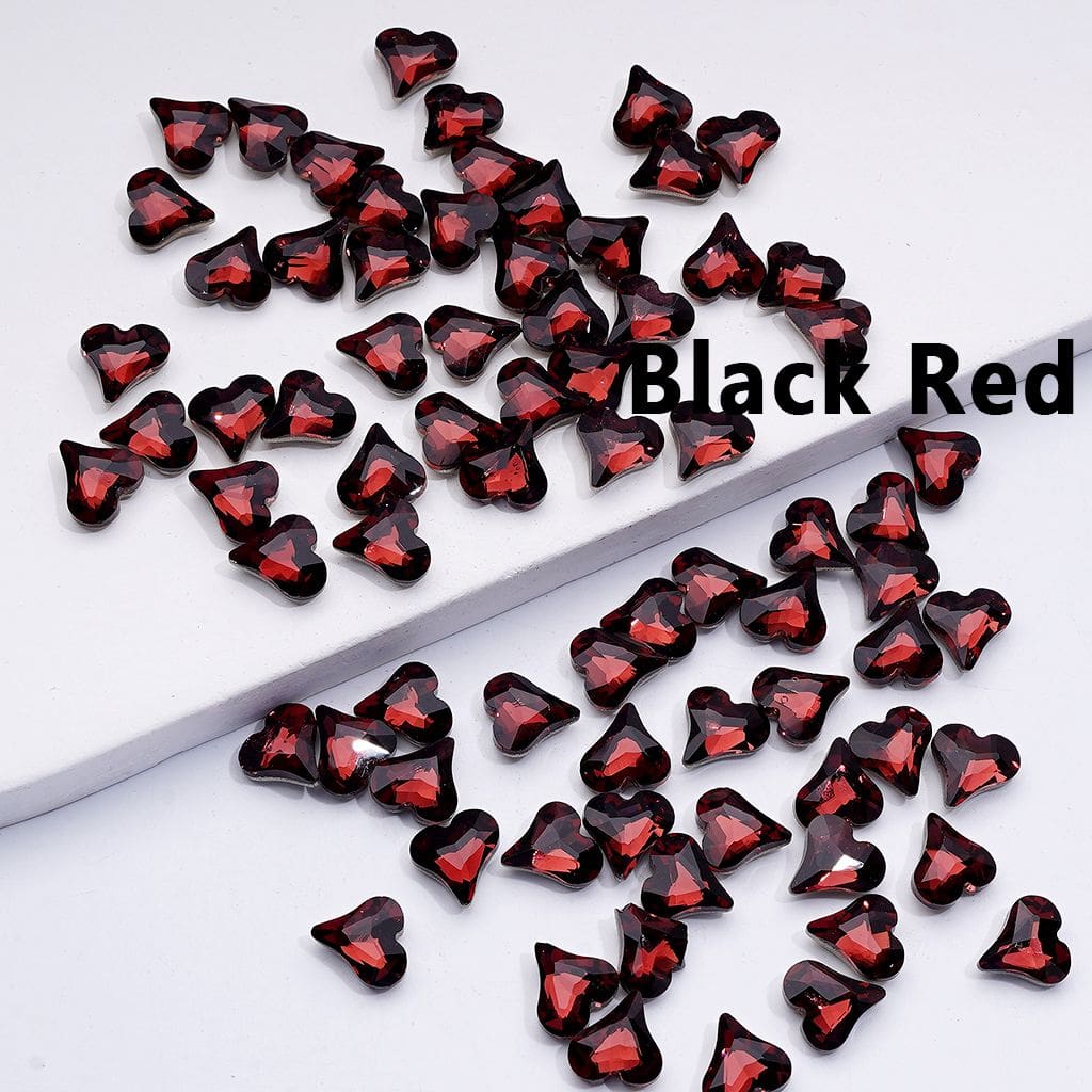 Mini Cute Shiny Hearts Charm for Jewelry Accessories, 8*9MM