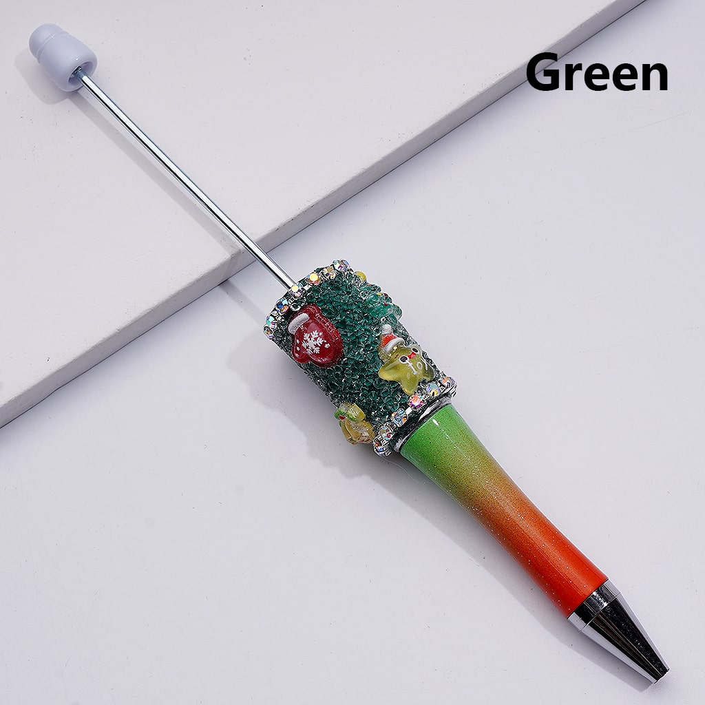 Christmas Series Charms AB Rhinestones Clear Sugar Beadable Pens