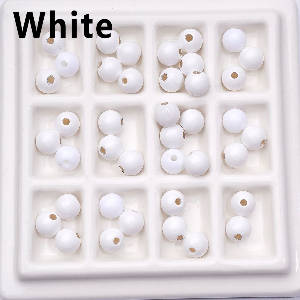 マルチカラー ミニ キュート ベーキング ストービング ワニス ラウンド アクリル ビーズ 7MM