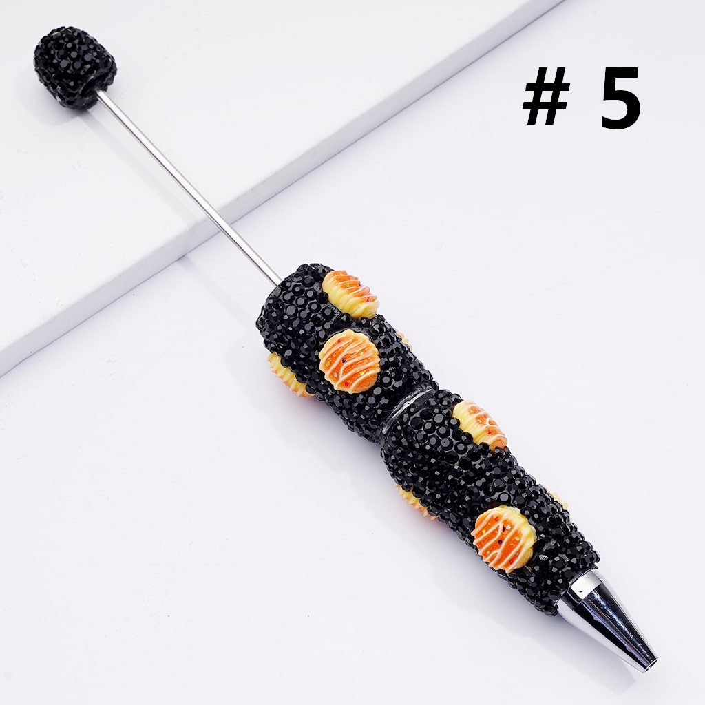 Cute Vivid Biscuits Cookies Dessert Bread Cake Black Rhinestones Clay Pens