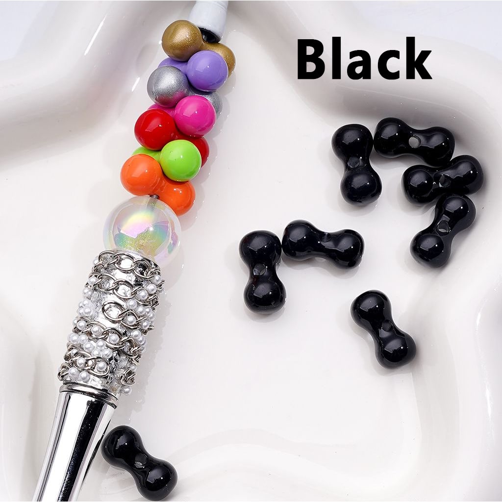 Multi-Color Mini Bone Shape Acrylic Beads, 8*16MM