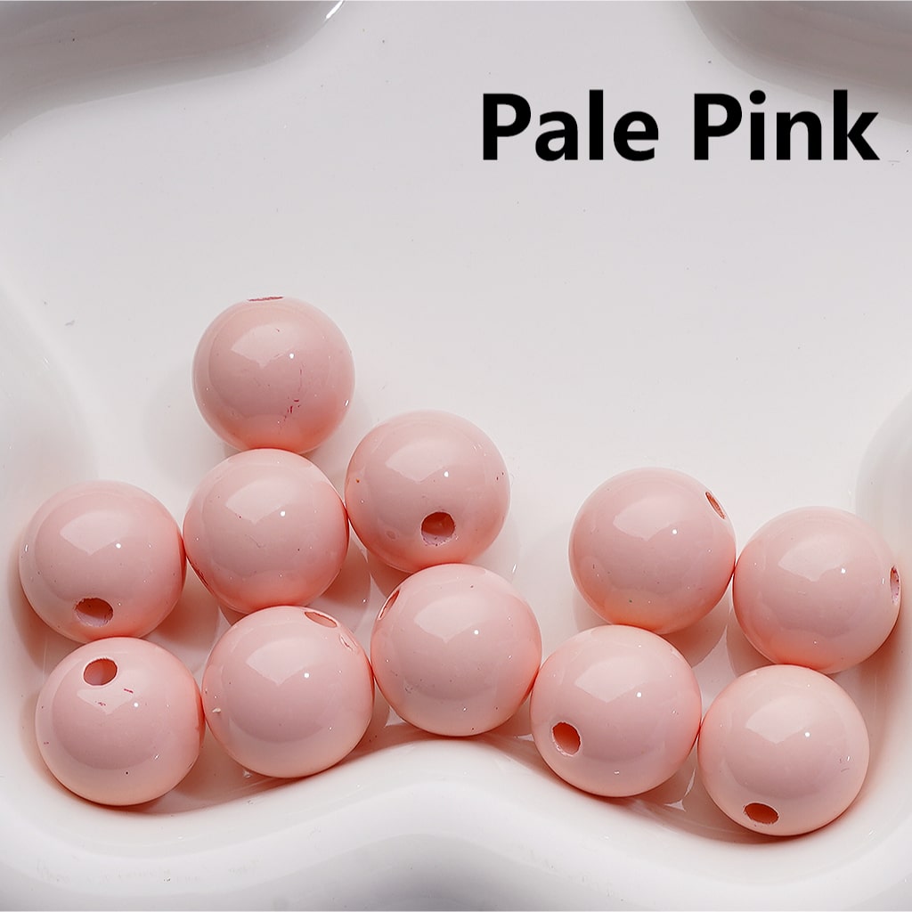 Stoving Varnish Solid Color Round Acrylic Beads, 16MM (Single Color is available for 200pcs(Whole bag))