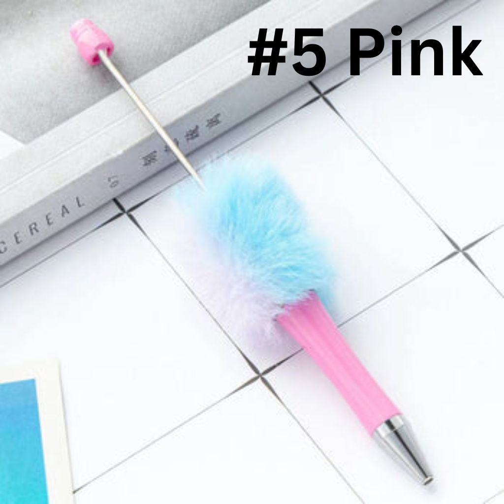 Ombre Color Pom Pom Beadable Pens Small Pompom Pon Pon Beaded Pens PLEASE READ DESCRIPTION
