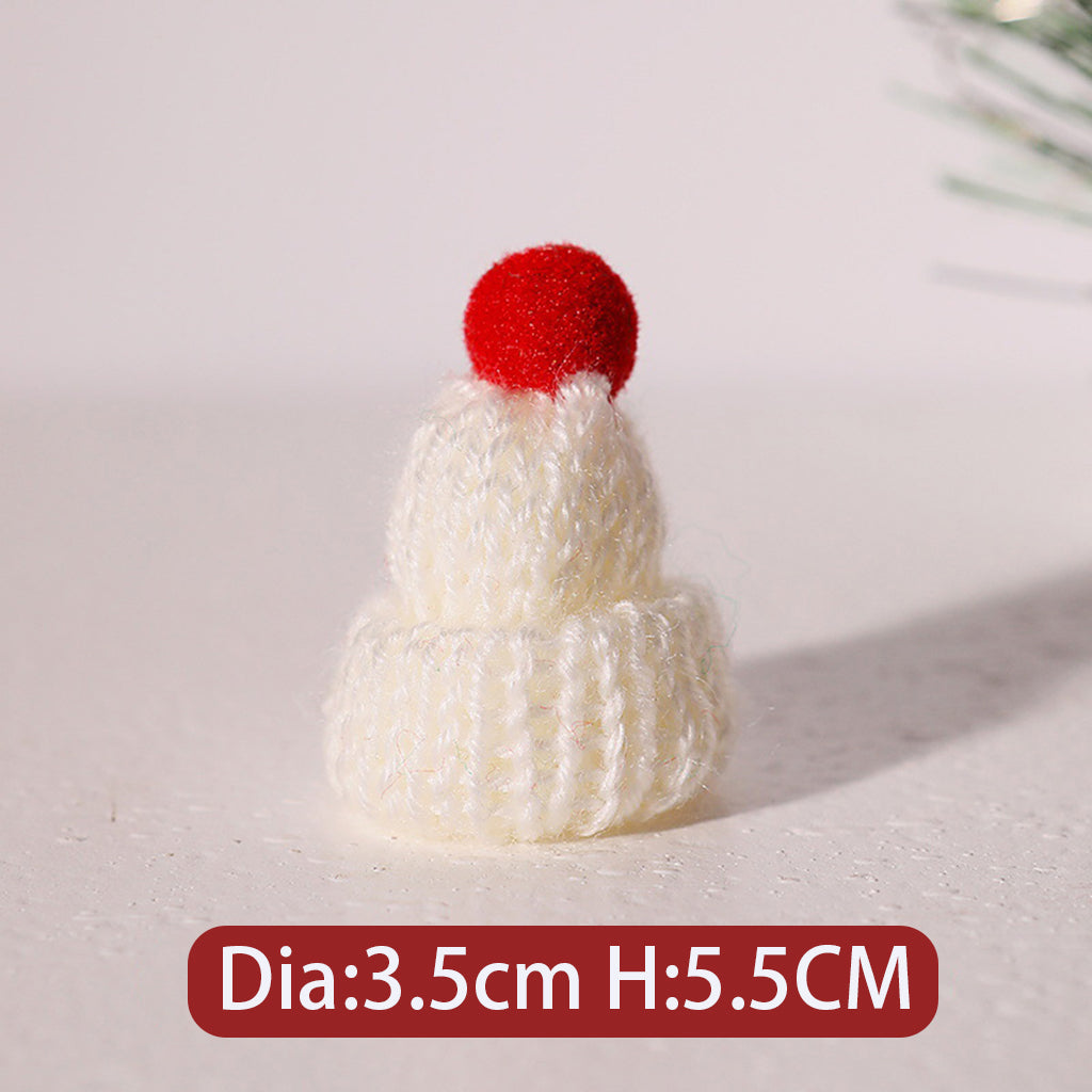 Christmas Series Knitted Woolen Yarn Hat Scarf Jewelry Accessories