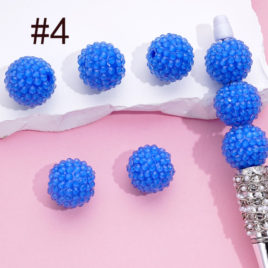 Acrylic Rhinestone Beads, Jelly Color Rhinestones, 20MM
